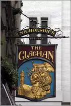 London. Wirtshausschild des Pub 'The Clachan' in der Kingly Street. 07.06.2019
