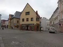 Tabor, H�user in der Palackeho Stra�e in der Altstadt (27.05.2019)