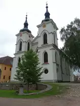 Zeliv/ Seelau, Klosterkirche Maria Geburt des Pr�monstratenser-Chorrherrenstift, erbaut von 1713 bis 1720 durch Johann Blasius Santini-Aichel (28.05.2019)