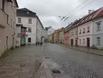 Jihlava, Geb�ude in der Komenskeho Stra�e in der Altstadt (28.05.2019)