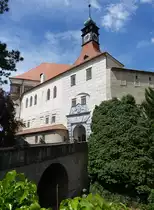 Namest nad Oslavou, Renaissance Schloss Namiest, erbaut von 1565 bis 1578 f�r die Herren von Zarotin (30.05.2019)