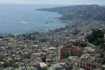 Blick �ber die Stadteile Posillipo und Chiaia.