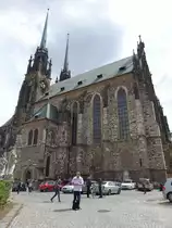 Brno/ Br�nn, St. Peter und Paul Kathedrale auf dem Petrov H�gel, erbaut ab dem 12. Jahrhundert (30.05.2019)