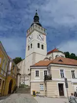 Mikulov/ Nikolsburg, Probsteikirche St. Wenzel, erbaut im 16. Jahrhundert (31.05.2019)