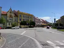 Breclav, historisches Rathaus am Masarykovo Namesti (31.05.2019)