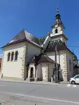 Lanzhot/ Landshut in M�hren, Pfarrkirche Kreuzerh�hung, erbaut von 1892 bis 1893 nach einem Entwurf von Karl Weinbrenner (31.05.2019)