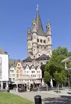 K�ln - Gro� St. Martin und Fischmarkt am Rheinufer - 23.06.2019