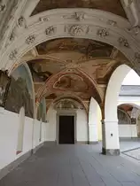 Pribram/ Freiberg in B�hmen, Kreuzgang im Kloster Svara Hora (01.06.2019)