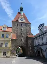 Domazlice/ Taus, �stliches Stadttor in der Husova Stra�e (02.06.2019)