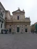 Genua, Chiesa del Ges� e dei Santi Ambrogio e Andrea, erbaut im 16. Jahrhundert (15.06.2019)