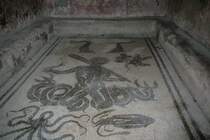 Auch antike Mosaike aus der r�mischen Epoche sind in Herculaneum zu bestaunen.