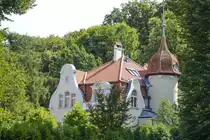 J�schkenthal (Jaskowa Molina). Um die Wende vom 19. zum 20. Jahrhundert lie�en sich deutsche Fabrikbesitzer und Beamter sch�ne Villen im Danziger Ortsteil Langfuhr (Wrzeszcz) bauen. Aufnahme: 14. August 2019.