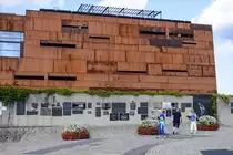 Das Europ�ische Zentrum der Solidarit�t (ECS) am ehemaligen Leninwerft in Danzig (Gdańsk).Aufnahme: 13. August 2019.