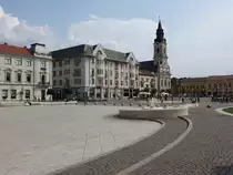 Oradea, Kirche „Mari� Aufnahme in den Himmel” oder Mondkirche am Hauptplatz Unirii, erbaut von 1784 bis 1790 durch Jacob Eder (26.08.2019) 