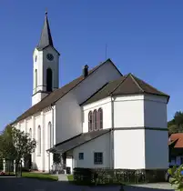 Oberwinden im Elztal/Schwarzwald, die Kirche St.Stephan, 1835-42 erbaut vom Weinbrenner-Sch�ler Hans Vo�, Okt.2018
