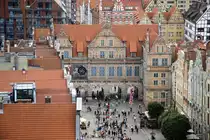 Danzig - Gd�nsk. Blick auf Gr�nes Tor (polnisch: Brama Zieloma) vom Richtst�dtischen Rathaus. Aufnhame: 12. August 2019.