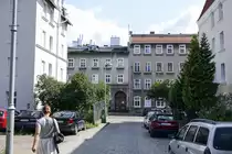 Danzig / Gdansk . Stra�e im Danziger Ortsteil Wrzeszcz (Langfuhr) wo der deutsche Schriftsteller G�nter Grass (1927-2015) aufwuchs. Aufnahme: 14. August 2019.