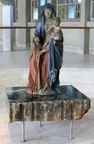 Rheinfelden, St.Josefskirche, Statue  St.Anna Sebdritt , Bildschnitzerei um 1500 aus Basel, Sept.2019