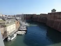 Livorno, Fortezza Vecchia, Festung in der N�he des alten Medici-Hafens, erbaut von 1521 bis 1534 (18.06.2019)