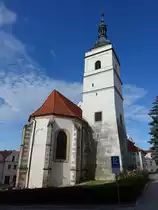 Horsovsky Tyn, Pfarrkirche St. Peter und Paul am Platz der Republik (06.07.2019)