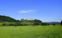 Sexau, Blick von S�dwesten zur Ruine Hochburg, erbaut um 1130, zerst�rt um 1680, Sept.2019