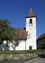 Reichenbach, Ortsteil der Gemeinde Freiamt, die evangelische Kirche, 1712 nach Kriegssch�den neu eingeweiht, Sept.2019