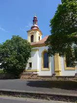 Rabstejn nad Strelou, barocke Sieben-Schmerzen-Kirche, erbaut nach Pl�nen von Anselmo Lurago (06.07.2019)