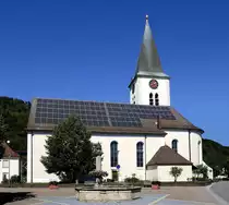 Herten, Stadtteil von Rheinfelden(Baden), die katholische Kirche St.Urban, Ende des 18.Jahrhunderts nach Pl�nen von F.A.Bagnato errichtet, Sept.2019
