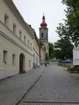 Becov nad Teplou / Petschau, Pfarrkirche St. Georg, erbaut im 15. Jahrhundert (07.07.2019)