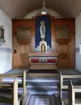 Schliengen im Markgr�flerland, Blick in den Innenraum der Loretto-Kapelle, Okt.2019