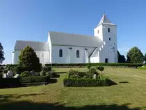 Lund, mittelalterliche Tamrup Kirche, erbaut um 1100 aus Schwemmstein, sp�ter Umbau in eine sp�tgotische Hallenkirche (24.07.2019)