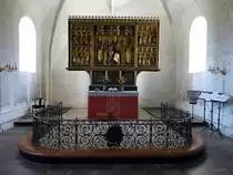 Ostbirk, Fl�gelaltar von 1480 in der Ev. Kirche (24.07.2019)