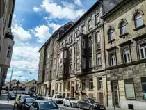 Alta H�user, n�he Keleti P�lyaudvar (Ostbahnhof) in Budapest. Foto: 21.05.2019, Budapest.