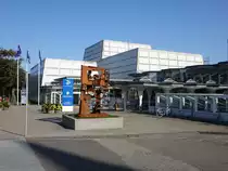 Esbjerg, Kunstpavillon in der Havnegade, Sammlung d�nischer Kunst des 20. Jahrhundert, erbaut 1962 im Stadtpark von Jytte und Ove Tapdrup (26.07.2019)