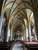 Senale, gotischer Innenraum der Wallf. Kirche Unsere Liebe Frau im Walde (15.09.2019)
