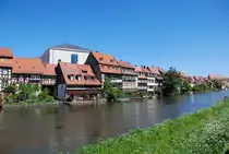 Bamberg, H�userreihe  Klein Venedig  (ehem. Fischersiedlung aus dem 17. Jhd.) am �stl. Ufer der Regnitz - 06.05.2018