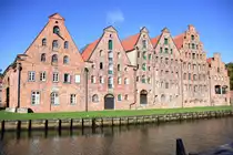 L�BECK, 22.09.2018, alte Salzspeicher an der Trave