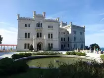 Schloss Miramare, erbaut von 1856 bis 1860 f�r den sp�teren Kaiser von Mexiko Maximilian (19.09.2019)