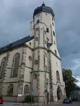 Marienberg, Pfarrkirche St. Marien, sp�tgotische Hallenkirche, erbaut von 1558 bis 1564 durch Wolf Blechschmidt und Christoph K�lbel (26.09.2019)