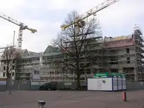 Der Bau des Neuen Rathauses am Willy-Brandt-Platz in Gladbeck schreitet voran (Kreis Recklinghausen, NRW - Februar 2006)