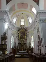 Jicin / Jitschin, barocker Innenraum der Pfarrkirche St. Jakob (28.09.2019)
