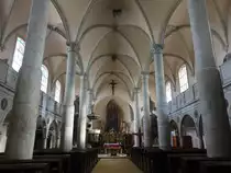 Opocno / Opotschen, Innenraum der Schlo�kirche Hl. Dreifaltigkeit, barocke Ausstattung von Giovanni Battista Alliprandi (29.09.2019)