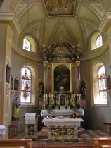 Z�blen im Tannheimer Tal - kath. Kirche St. Josef (Bezirk Reutte in Tirol, �sterreich,Juli 2006)