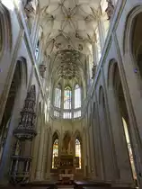 Kutna Hora / Kuttenberg, Netzgew�lbe mit Wappen der L�nder von 1499 in der St. Barbara Kathedrale (30.09.2019)