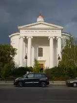 Mez�t�r, klassizistische Reformierte Kirche, erbaut von 1843 bis 1845 (26.08.2019)