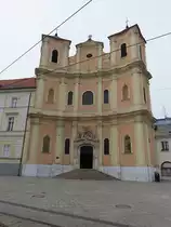 Bratislava, St. Johannes Kirche am Hurbanovo Namesti, erbaut von 1717 bis 1727 f�r den Trintarierorden (28.08.2019)