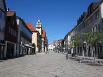 Albstadt-Ebingen, Blick in die Marktstra�e mit Rathaus (21.05.2017)
