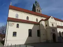 Memmingen, Frauenkirche, ehem. K�nigshofkirche der Karolingerzeit, erbaut bis 1460 (22.02.2020)