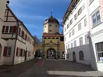Memmingen, Westertor und Ev. Dekanat in der Zangmeisterstra�e (22.02.2020)