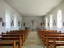 Delkhofen, Innnenraum der St. Verena Kirche nach der Vergr��erung von 1948 bis 1950 (21.05.2017)